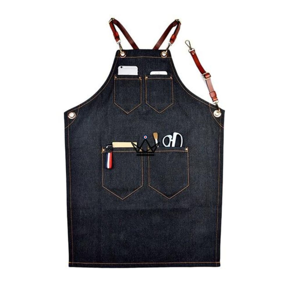 KHEFI Barista Apron Canvas & Leather Straps - 4 Configurations — view 5