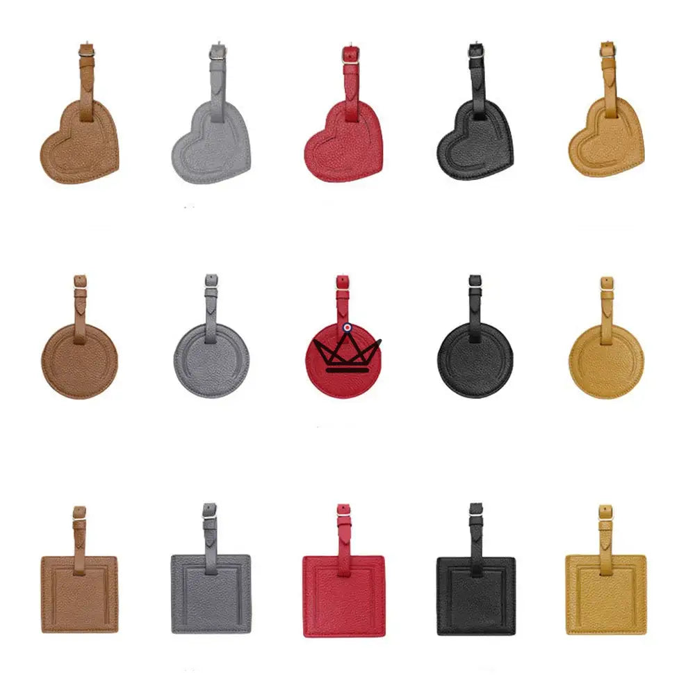 Customizable Leather Luggage Tag – Voyageur Crest — view 5