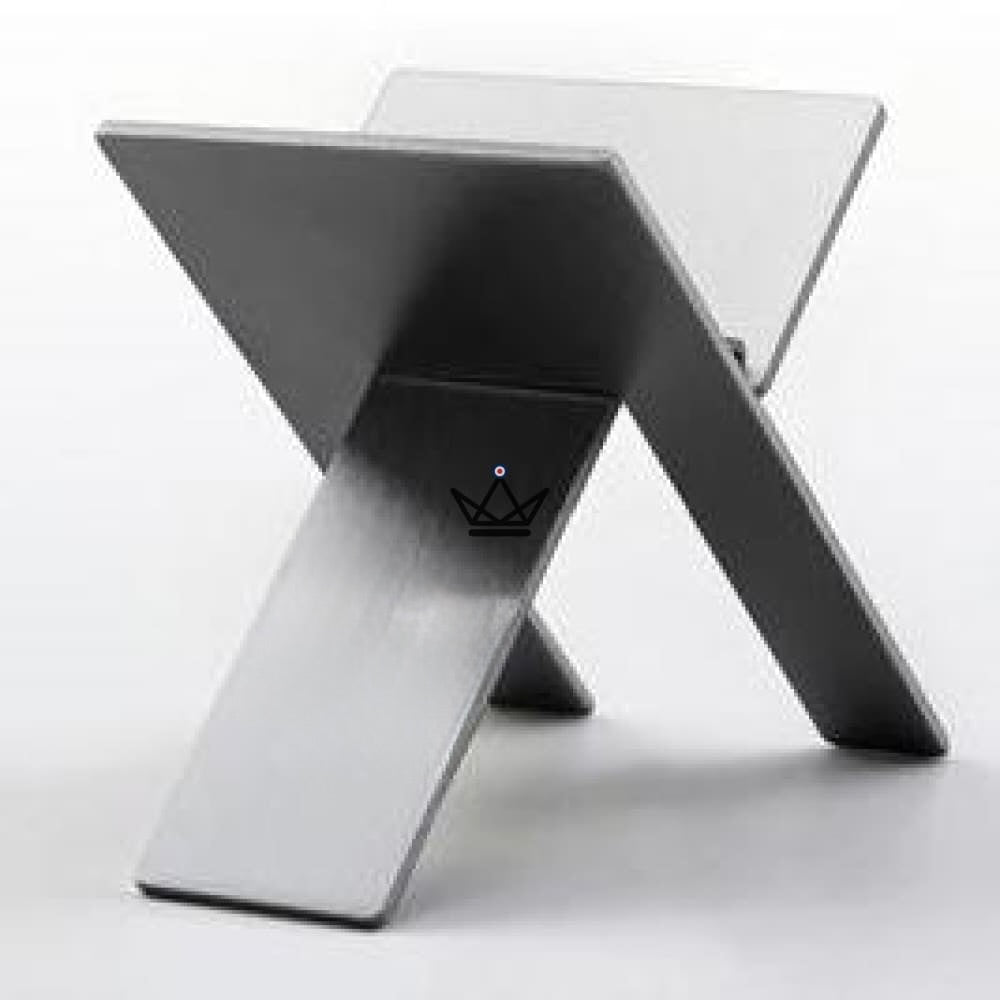 Cigar holder SPLIT — brushed stainless steel, foldable | Black & Silver — view 4