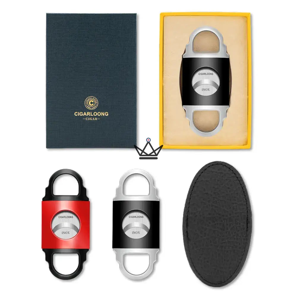 Zigarrenschneider Edition RADIANCE - Edelstahllegierung, 9,5 x 4 cm | 6 Ausführungen, Geschenkbox – Ansicht 11