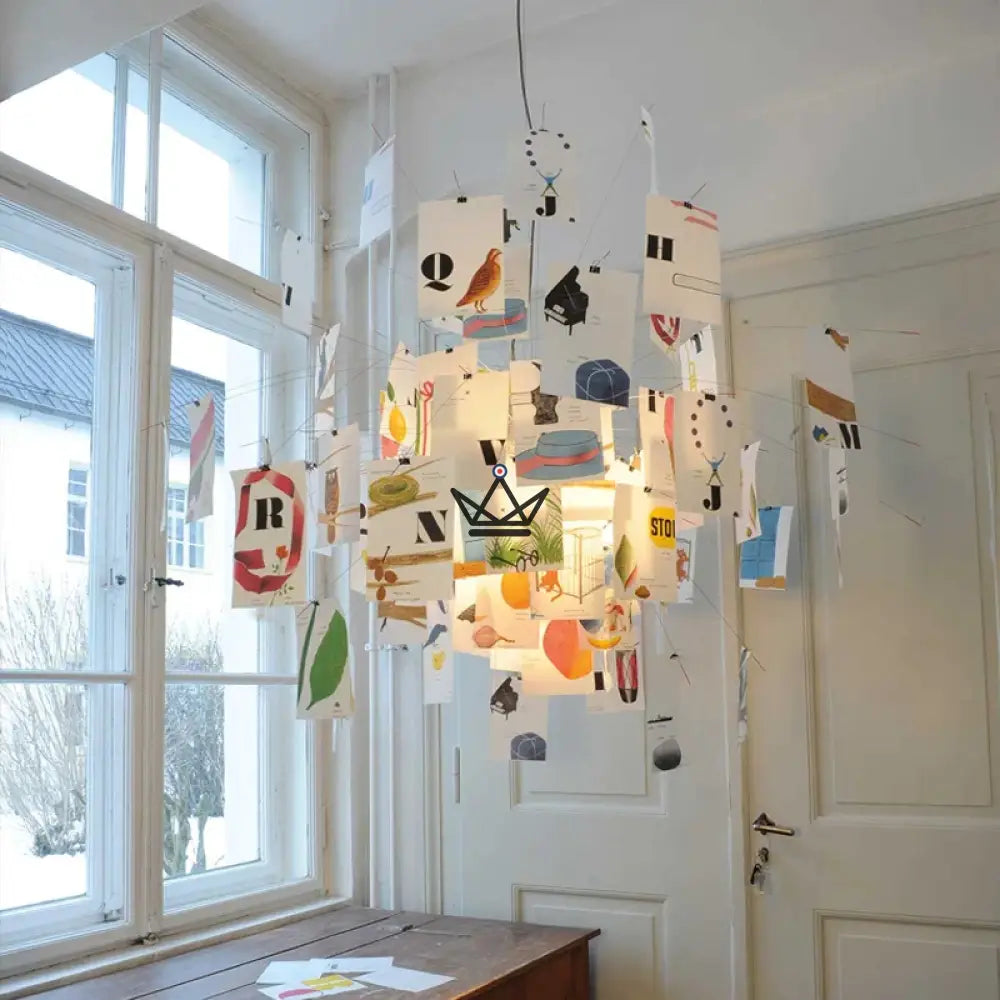 Chandelier suspension Lighting - Zettel Style Memosphere — view 1