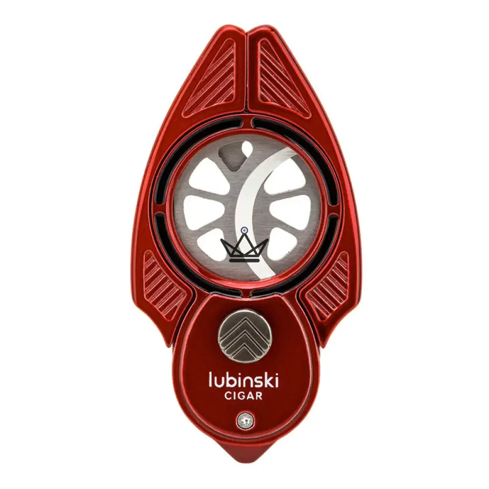 BatBlade Edition Cigar Cutter — 28mm Double Stainless Steel Blade, Butterfly Mechanism, Crimson Shadow · Knight Black · Midnight Blue | Box & Genuine Leather Pouch Included — view 10