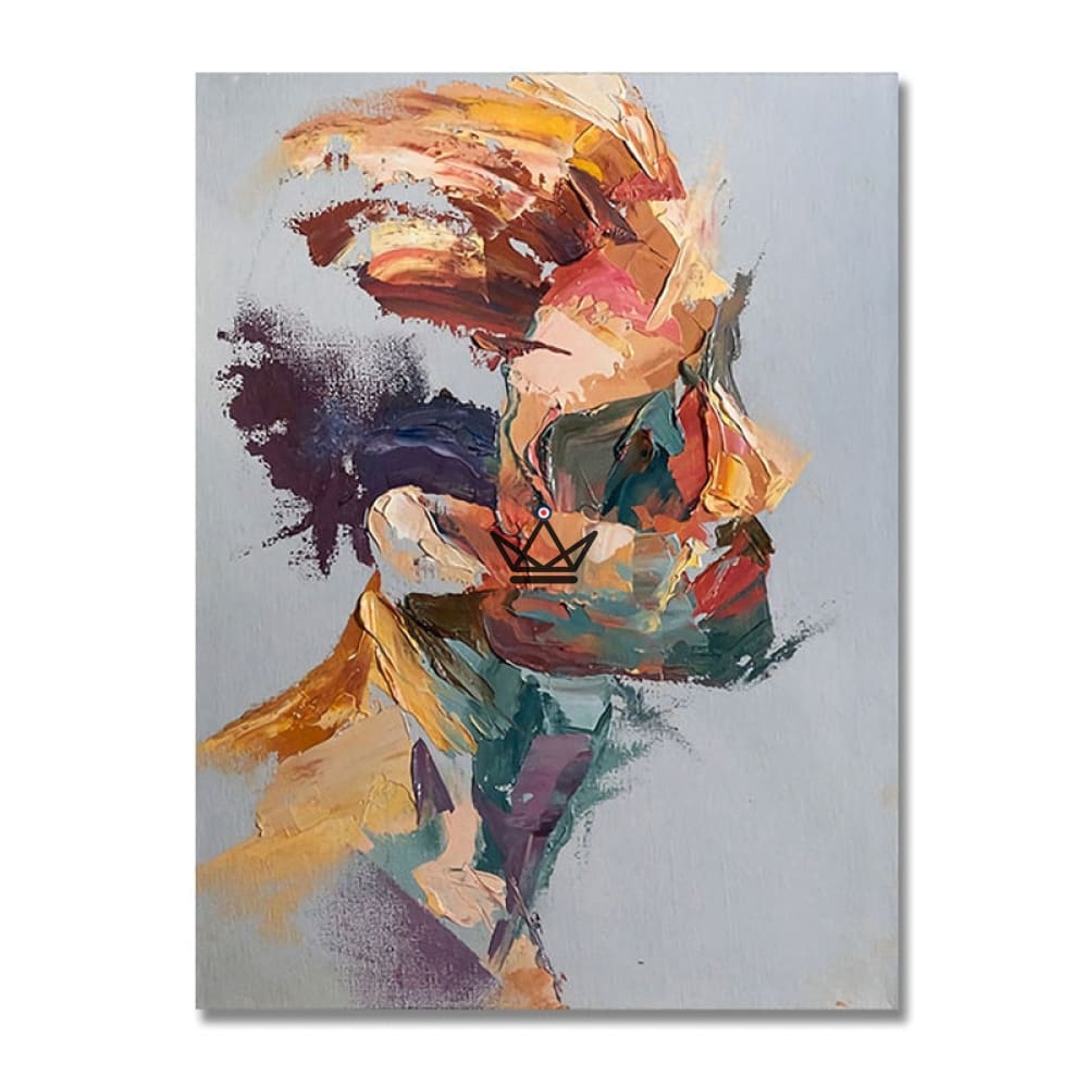 XXL oil painting on canvas - Depth of soul — D / 50cmx75cm