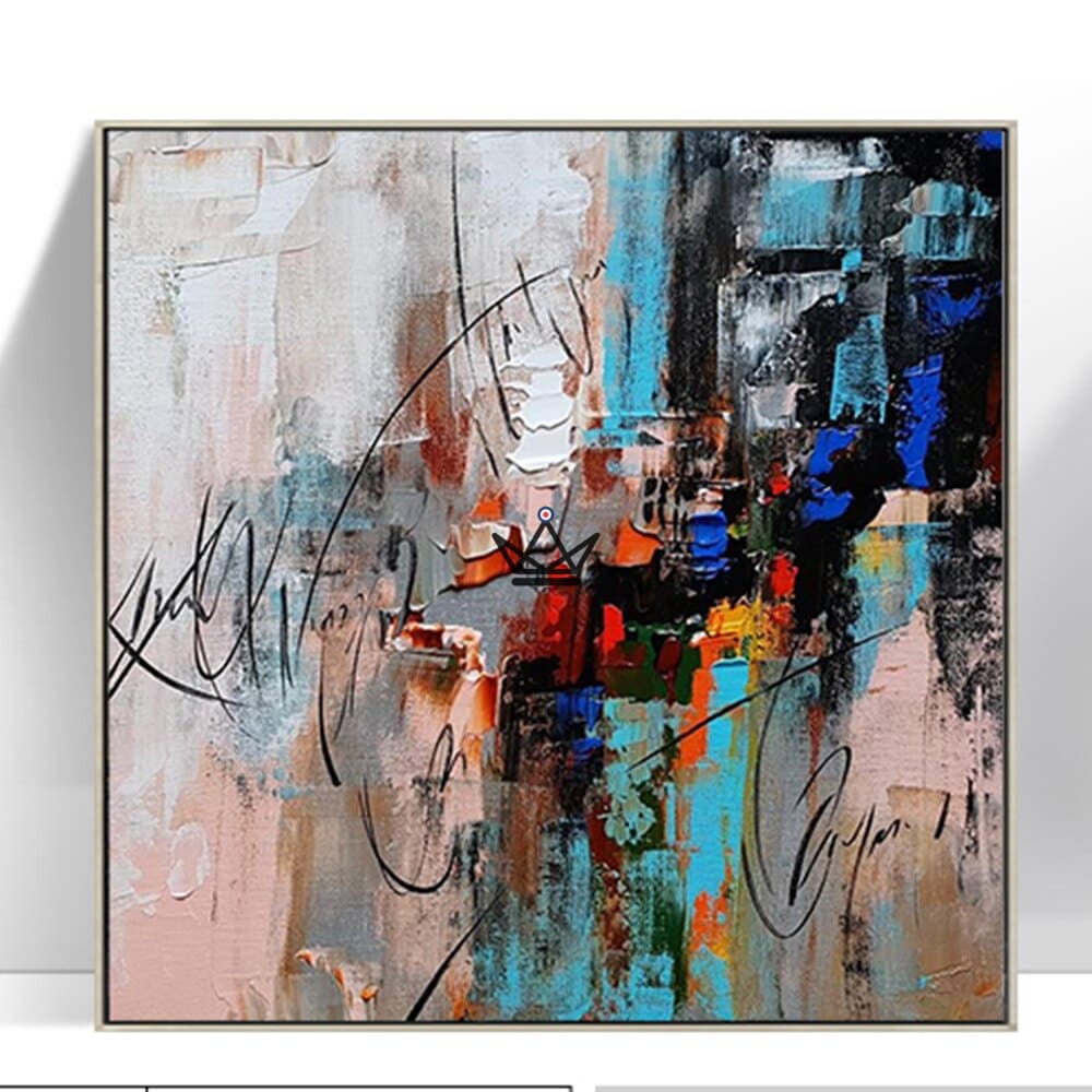 Oil painting on XXL canvas - Chromatic Fusion — view 13