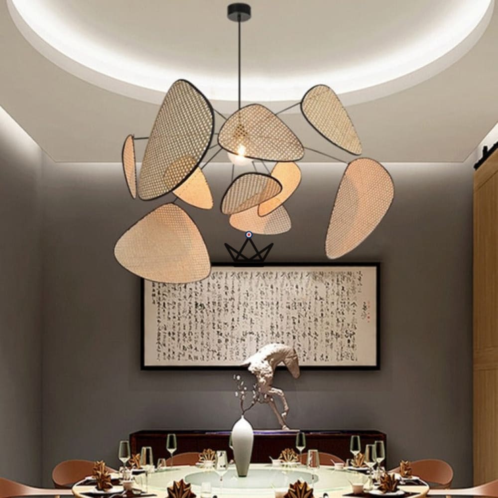 Chandelier suspension Lighting - Screen Rattan — view 14