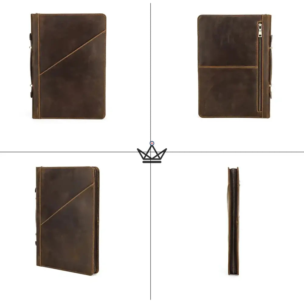 Customizable Leather MacBook Sleeve 13"-16" - Voyager CODEX — view 10