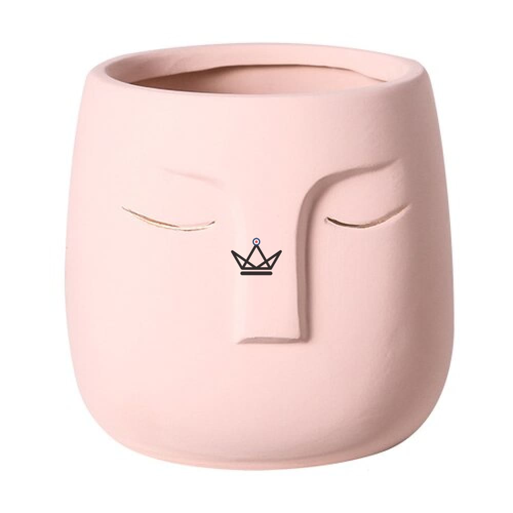Jarrón de cerámica - Cabeza Durmiente - Rosa