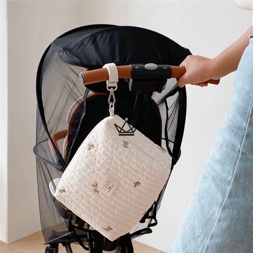 Maternity / changing bag for stroller - OUATS — Olive / Small size