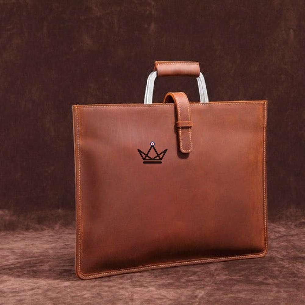 Sábana de cuero vintage - WINSTON - Brown