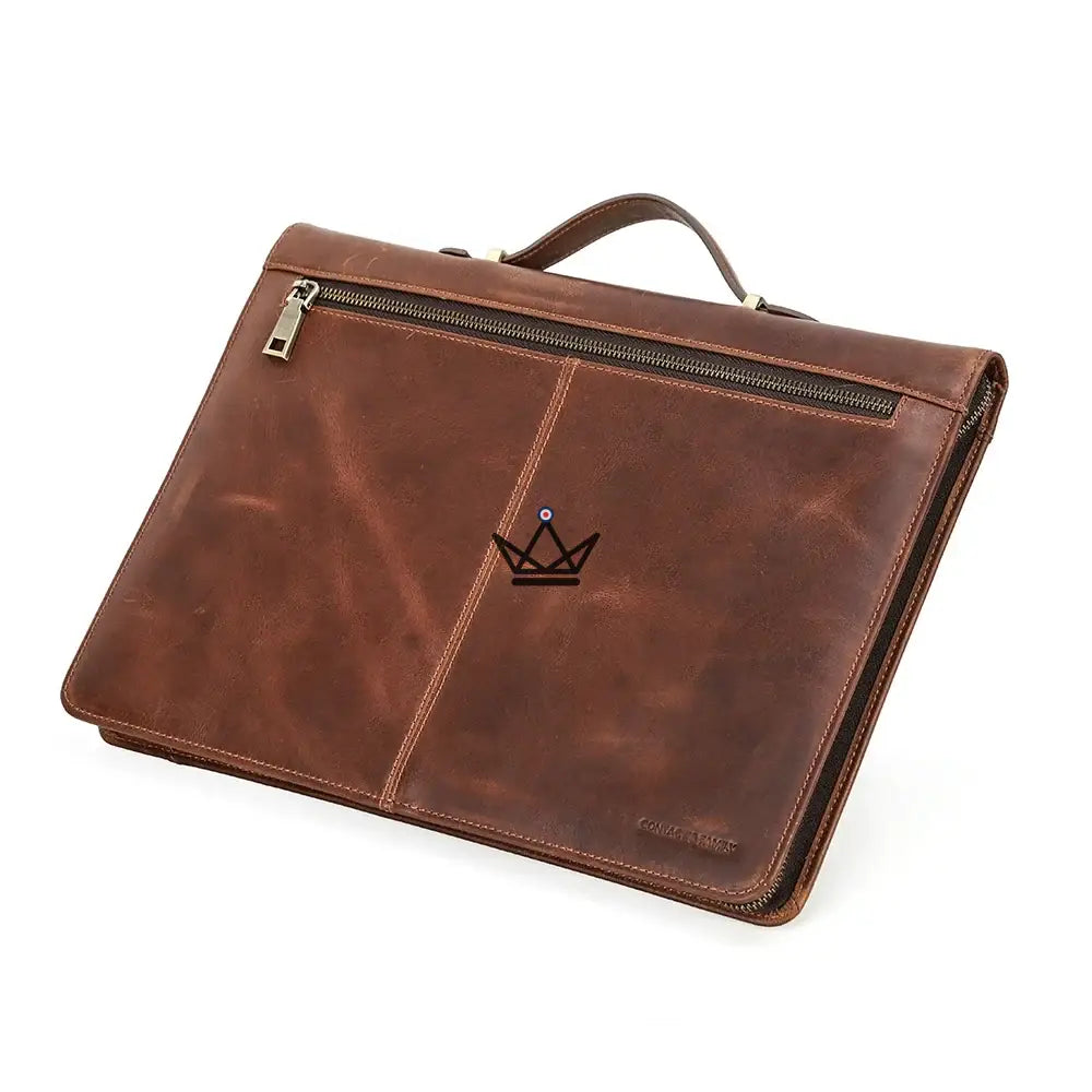 Personalisierbare Macbook-Hülle aus Leder 13"-16" - Voyageur CODEX – Ansicht 14