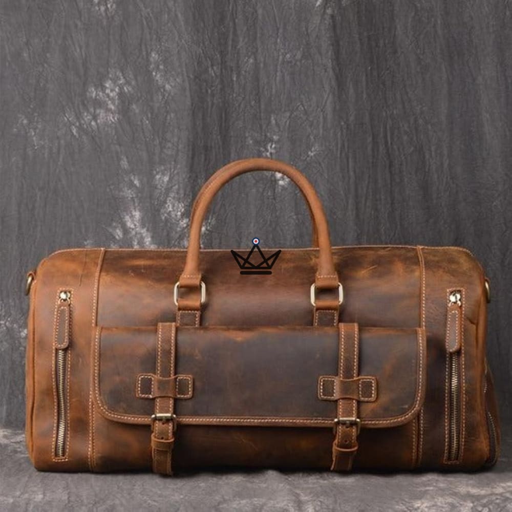 Bolso de viaje de cuero vintage - HORSE - Vintage