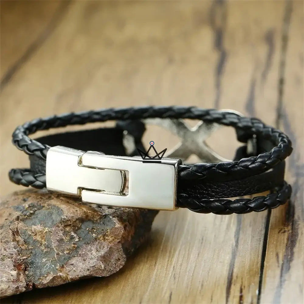 Armband Infinite – Echtes Leder & Unendlichkeitssymbol ∞ – 4 Farben – Ansicht 7