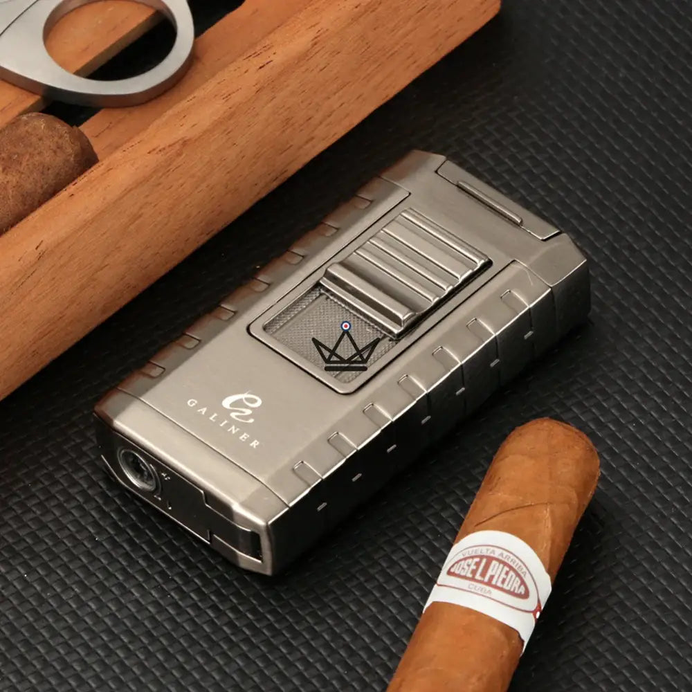 Briquet Chalumeau HÉRITAGE EDITION — 3 Torches Flamme Bleue, Poinçon & Porte-Cigare | 3 Finitions — image 9