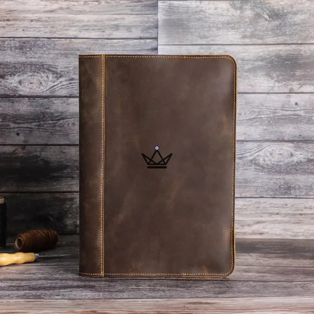 Personalisierbare MacBook-Ledertasche 13" - Voyageur RELIURE – Ansicht 8