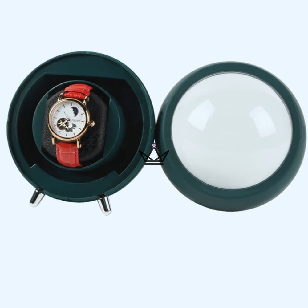 Automatic Watch Winder ORBITALIS — Globe Design, Silent Motor, 2 USB Modes — view 12