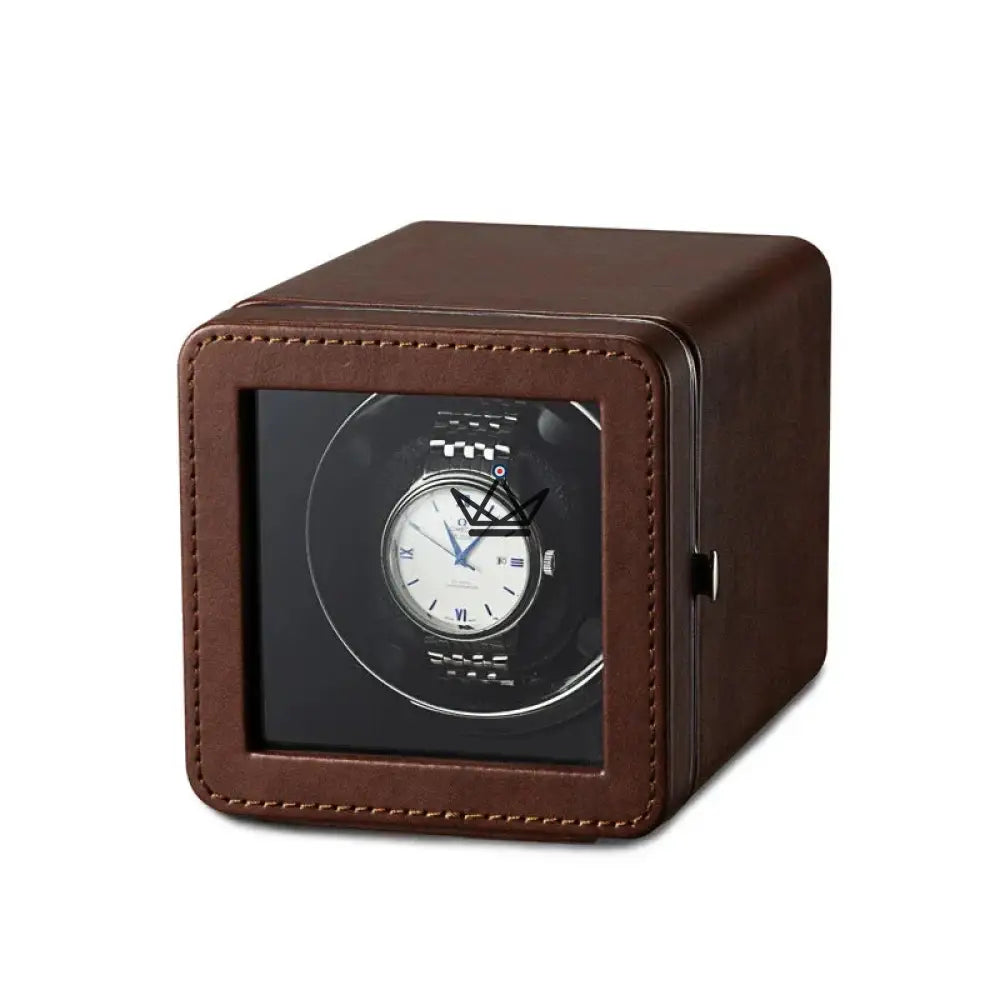 PRESTIGE EQUINOXE Automatic Watch Winder — PU Leather, Blue LED, 5 Modes, USB-C — view 12