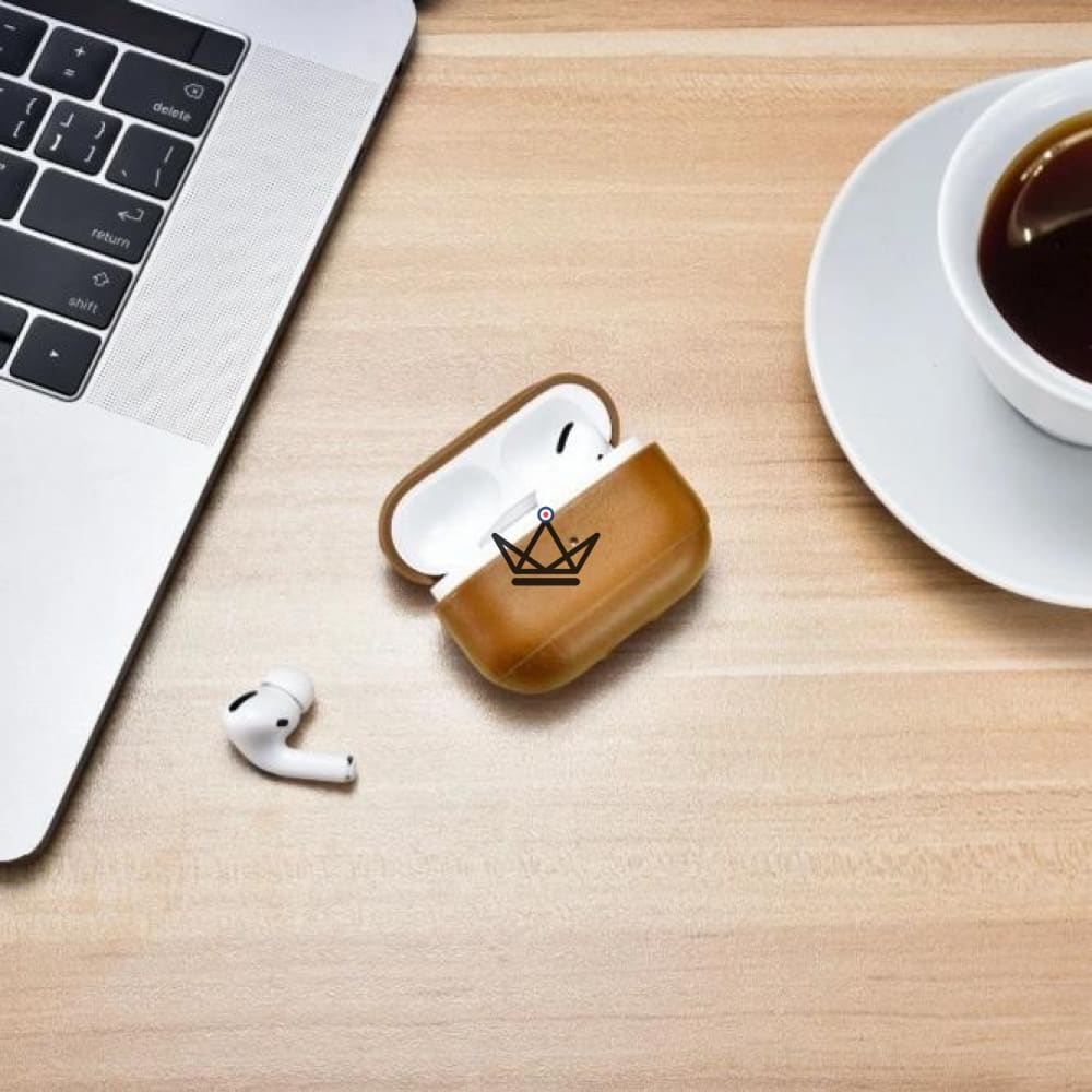 Caja de cuero para AirPods PRO - The CasePods — Café