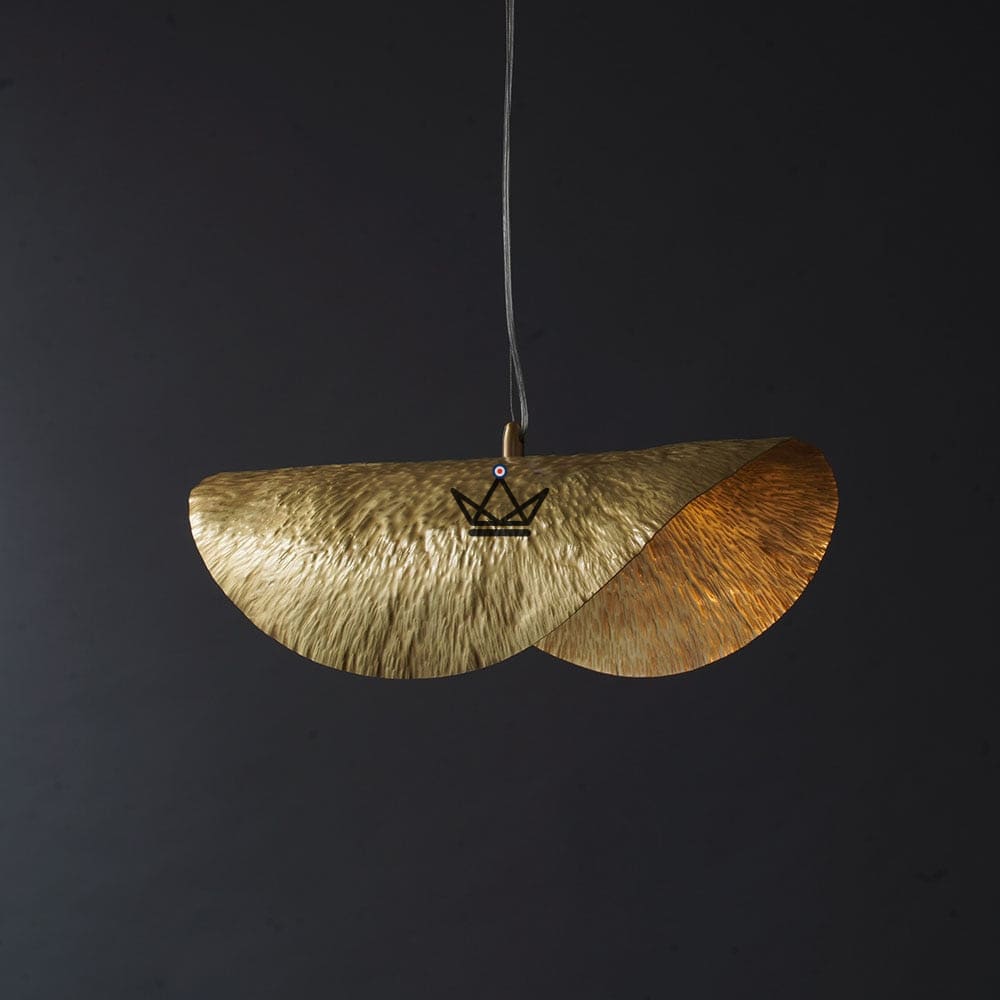 Copper Lotus Leaf Suspension Chandelier - Brass Goldyz — view 3
