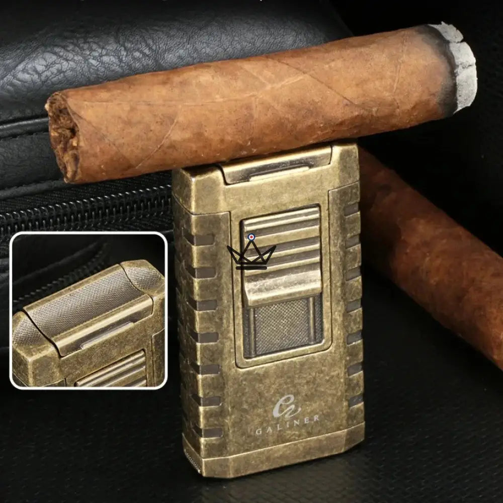 Briquet Chalumeau HÉRITAGE EDITION — 3 Torches Flamme Bleue, Poinçon & Porte-Cigare | 3 Finitions — image 6