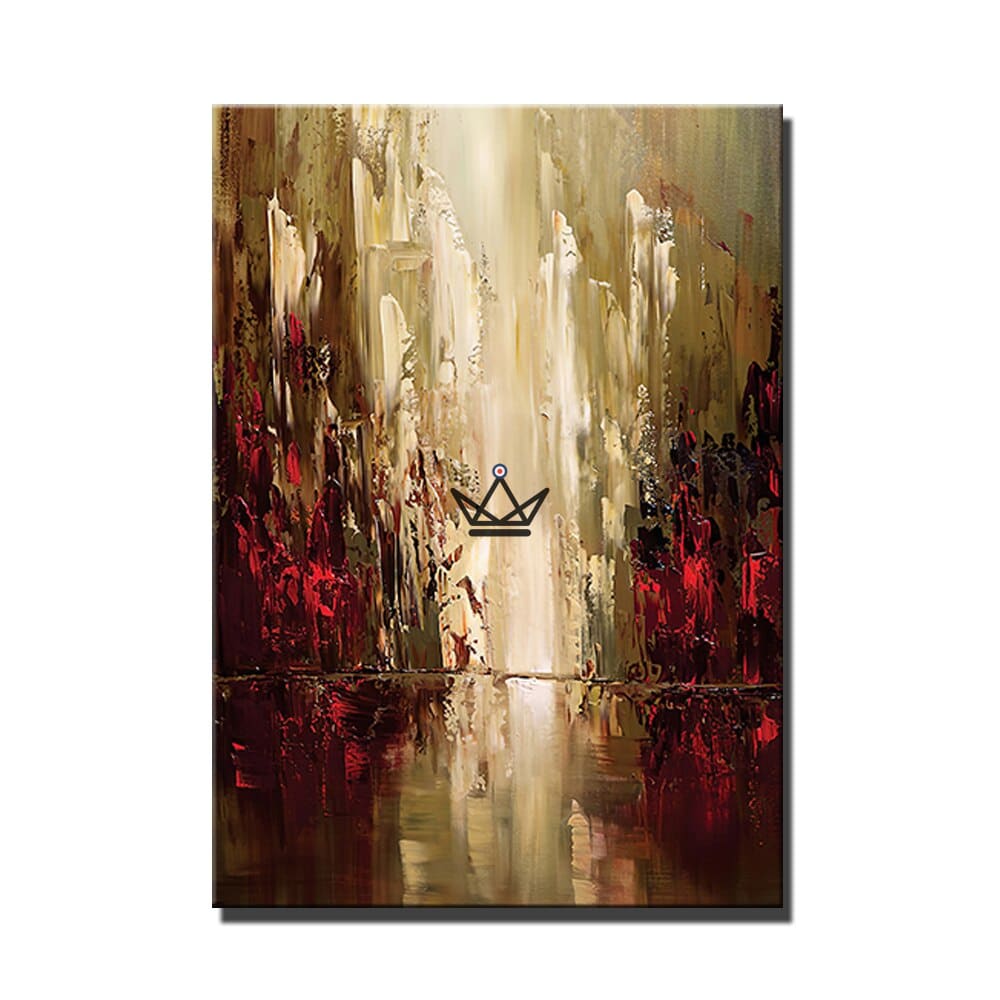 Oil painting on canvas XXL - Urban Reflections — B / 70cm x 100cm