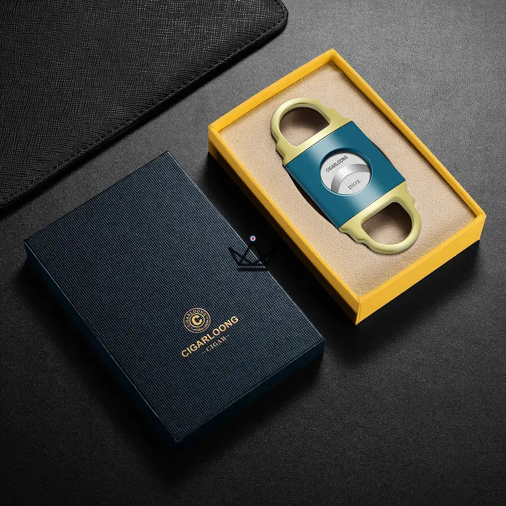 Zigarrenschneider Edition RADIANCE - Edelstahllegierung, 9,5 x 4 cm | 6 Ausführungen, Geschenkbox – Ansicht 8