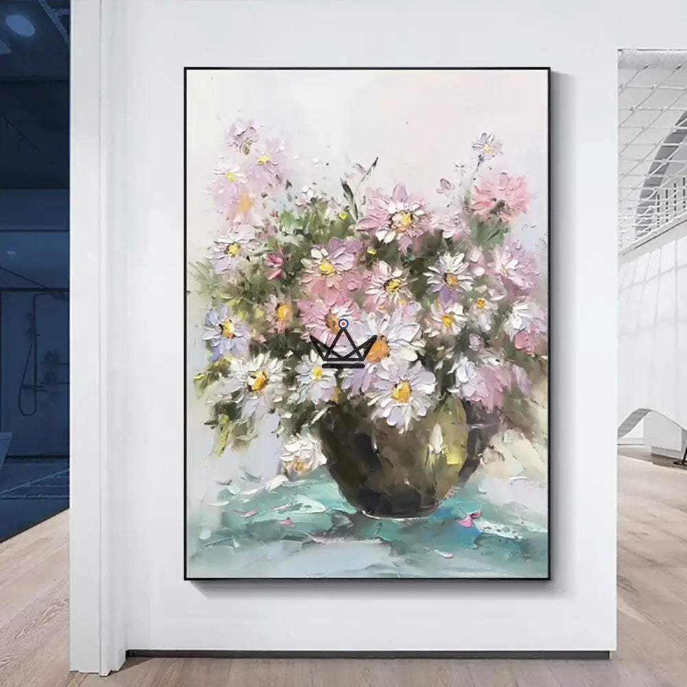 Ölgemälde auf XXL-Leinwand - Floral Burst – Ansicht 7