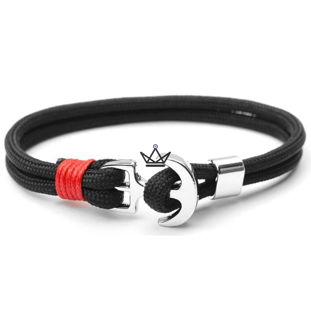 Neptun-Armband – Anker versilbert & Tau – 19 Farben – Ansicht 12