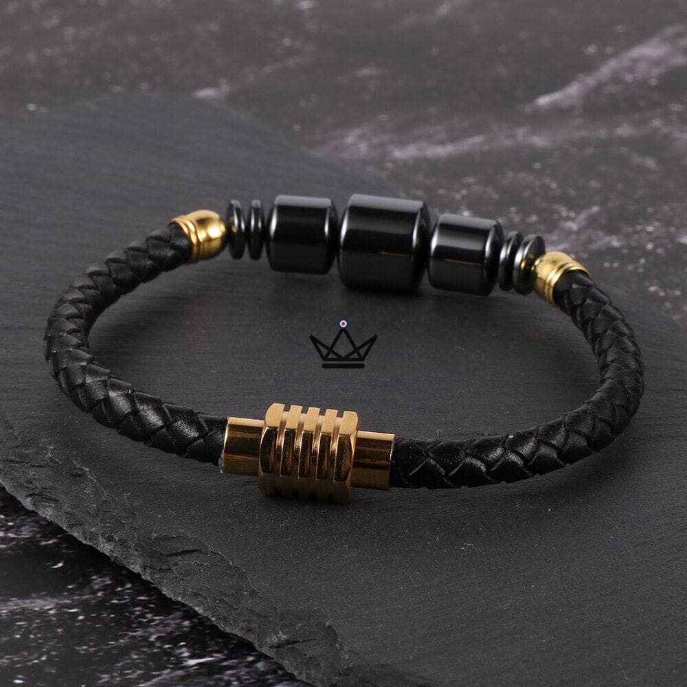 Armband Titan – Rindsleder & Titanmodule – 4 Kombinationen – Ansicht 4