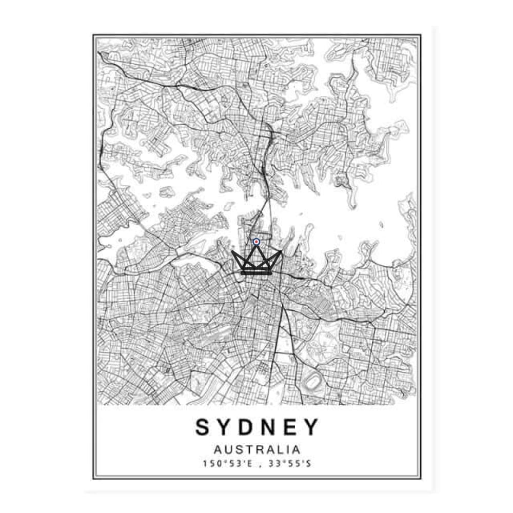 Mapa de la ciudad carteles — vista 17