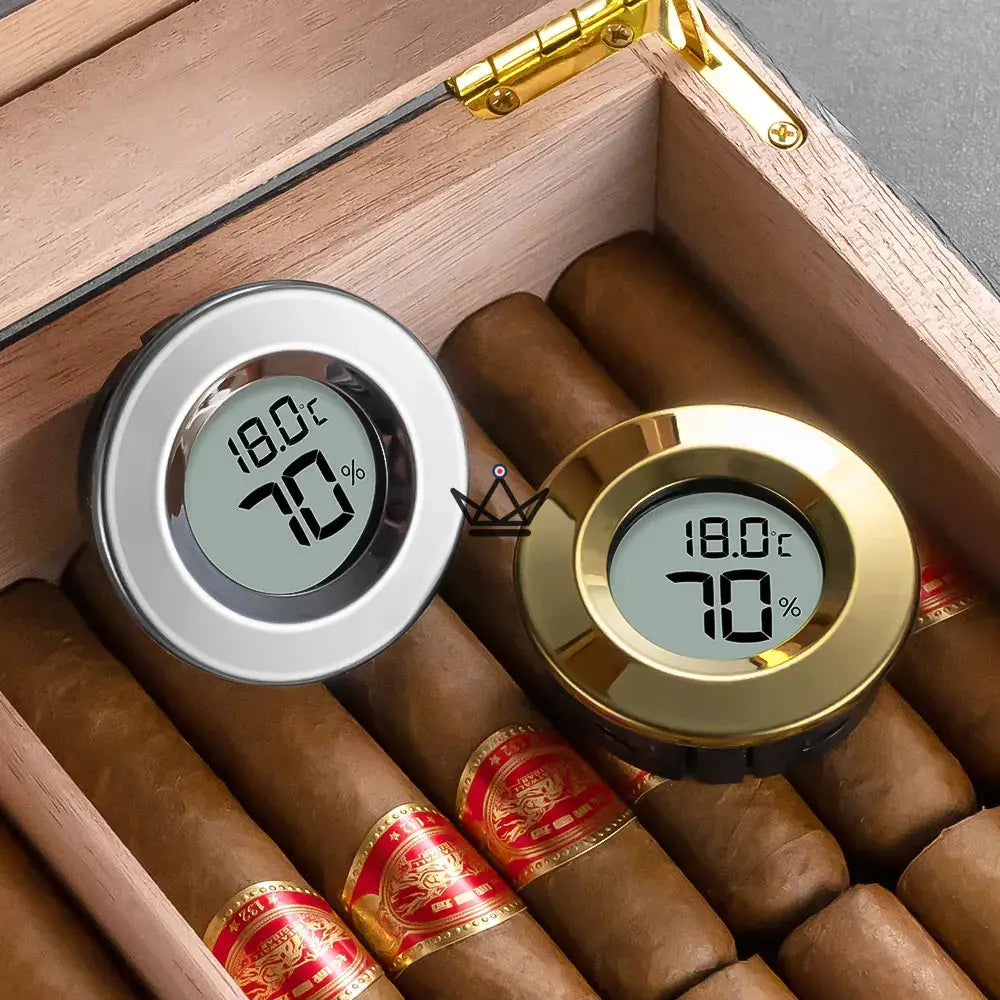 ELITEGUARD Elektronisches Zigarren-Hygrometer – LCD, Hygrometer & Thermometer | Zigarrenhumidor ELITEGUARD Elektronisches Zigarren-Hygrometer – LCD, Hygrometer & Thermometer | Zigarrenhumidor