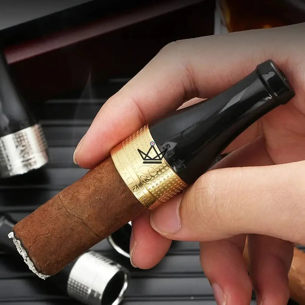 ARISTOCAP Cigar Holders — Set of 4 Sizes 42-57, Black · Red · Black/Silver · Black/Gold — view 5