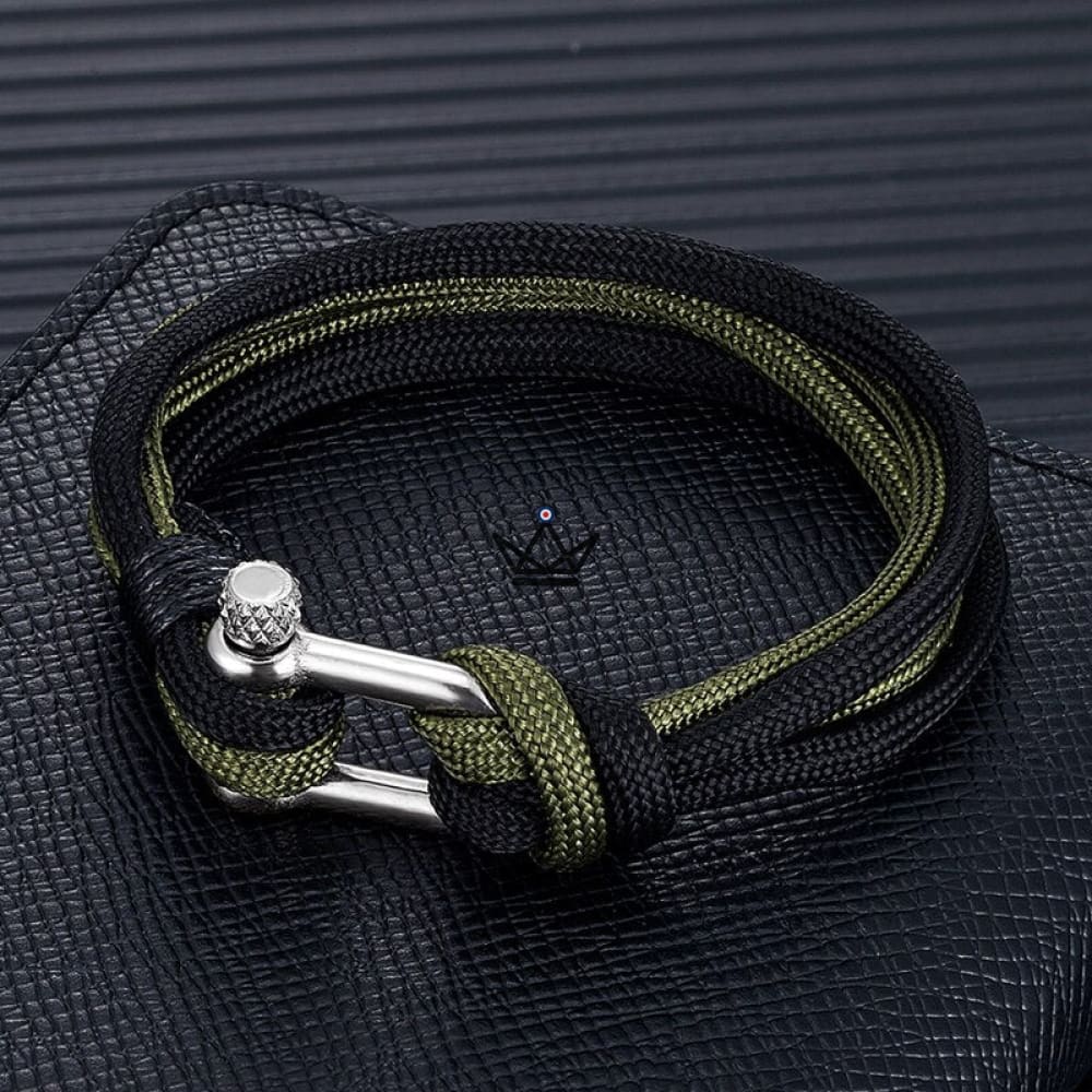 Armband HADOCK BIG - Vergrösserte Schäkel-Doppelkordel - 4 Farben – Ansicht 2