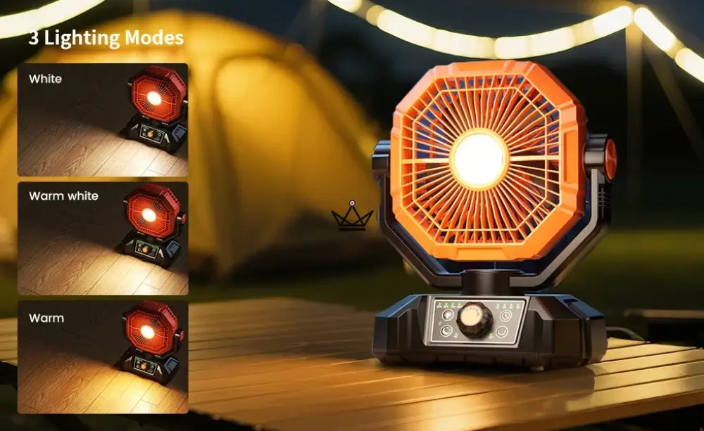 NOELY Portable Battery Fan — 20,000 mAh, LED & Power Bank — view 14