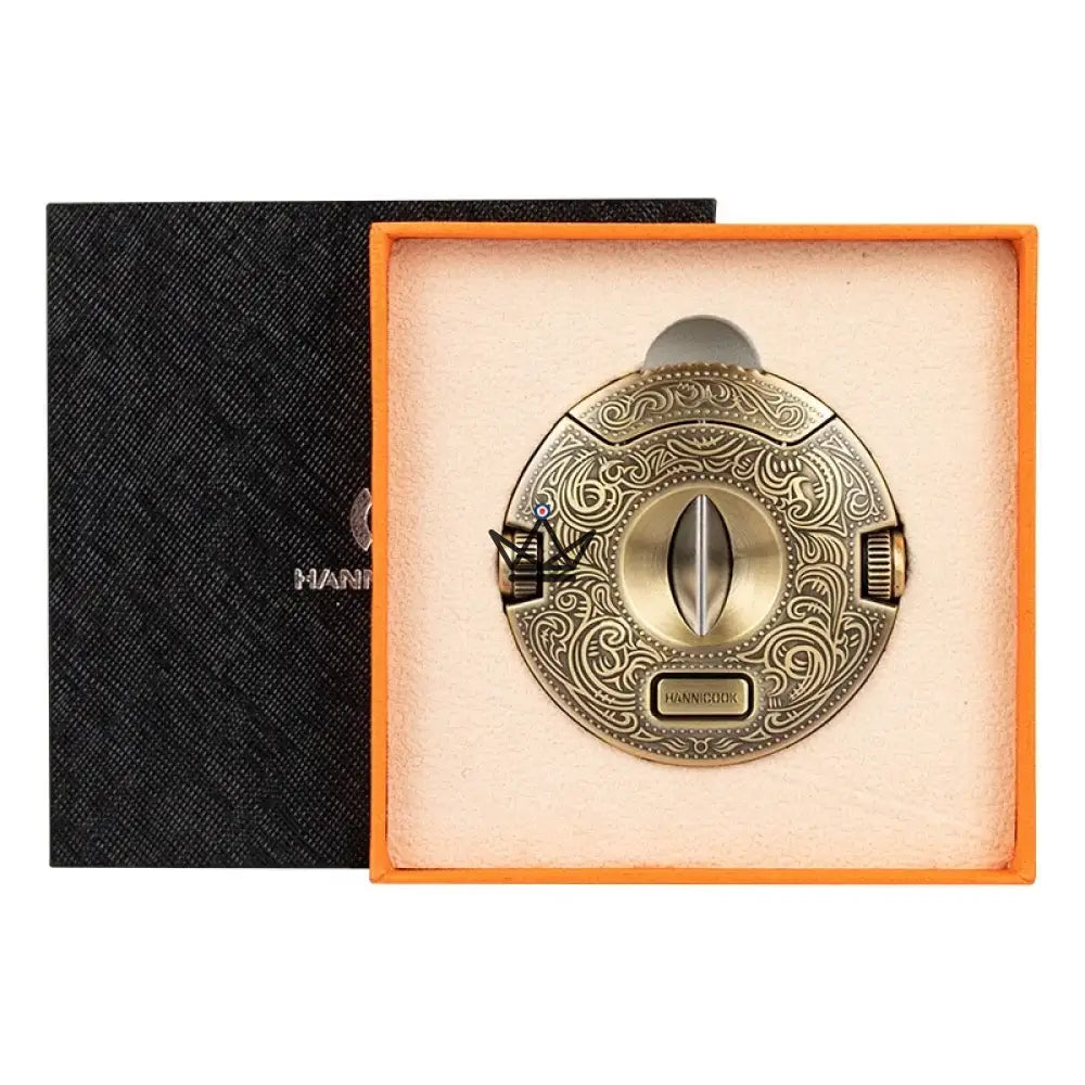 Coupe-Cigare Circulaire Heritage Edition — Acier Inox, 62 x 62 x 15 mm, Poinçons 9 mm & 8 mm | Or Vintage ou Gris Original — image 9