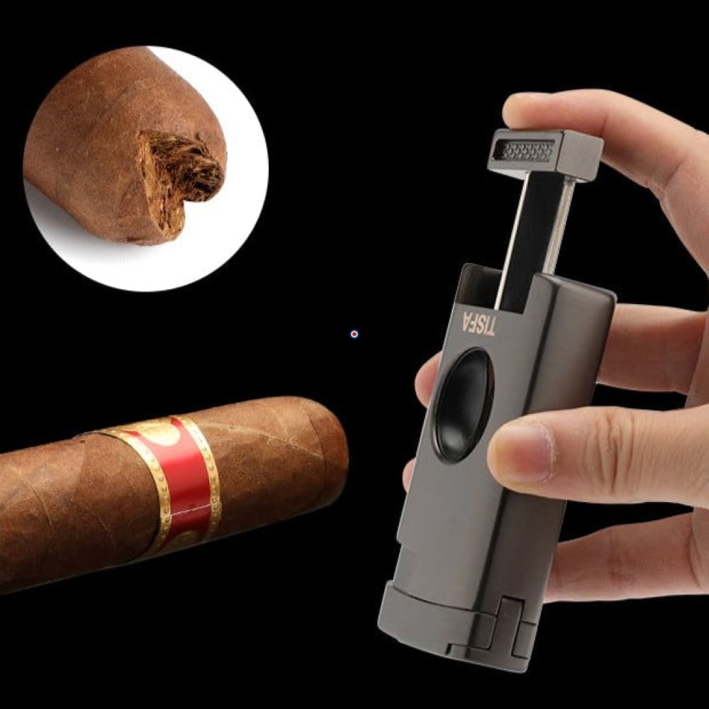 Reise-Humidor-Set aus Leder + Feuerzeug – TISFA-STIL – Ansicht 16