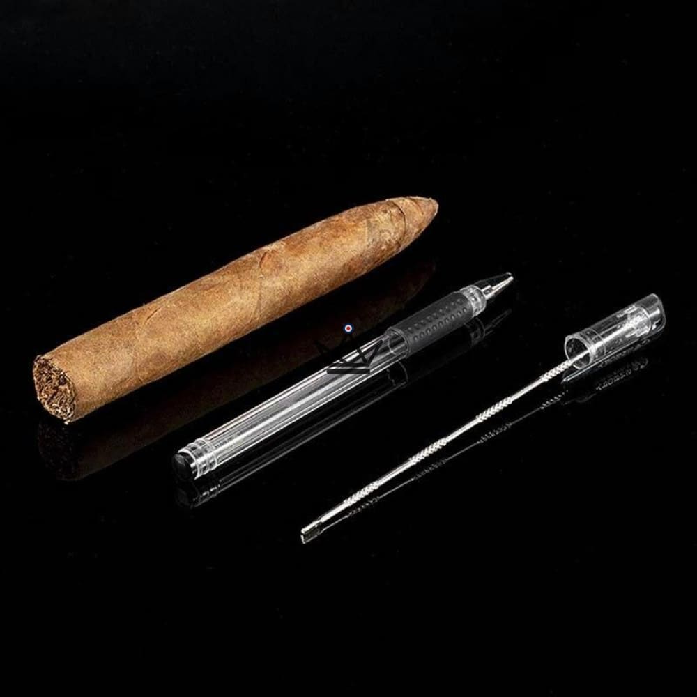 AXE Cigar Punch Pen — 14.7 cm Metal, Set of 2, Black & Blue | Gift Box Included — view 8