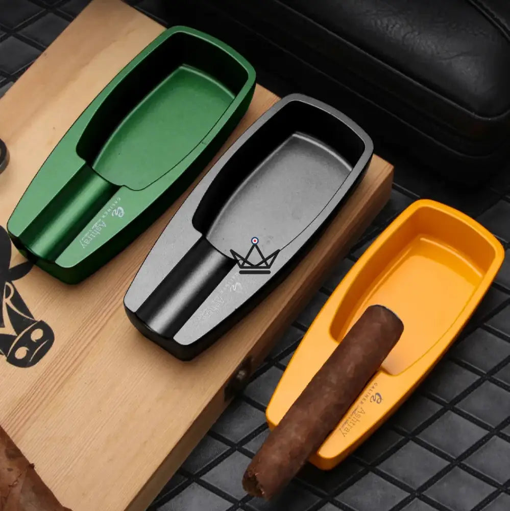 ALISTAIR Cigar Pack — Torch Lighter + Ashtray + Cigar Cutter | Green · Black · Yellow — view 7