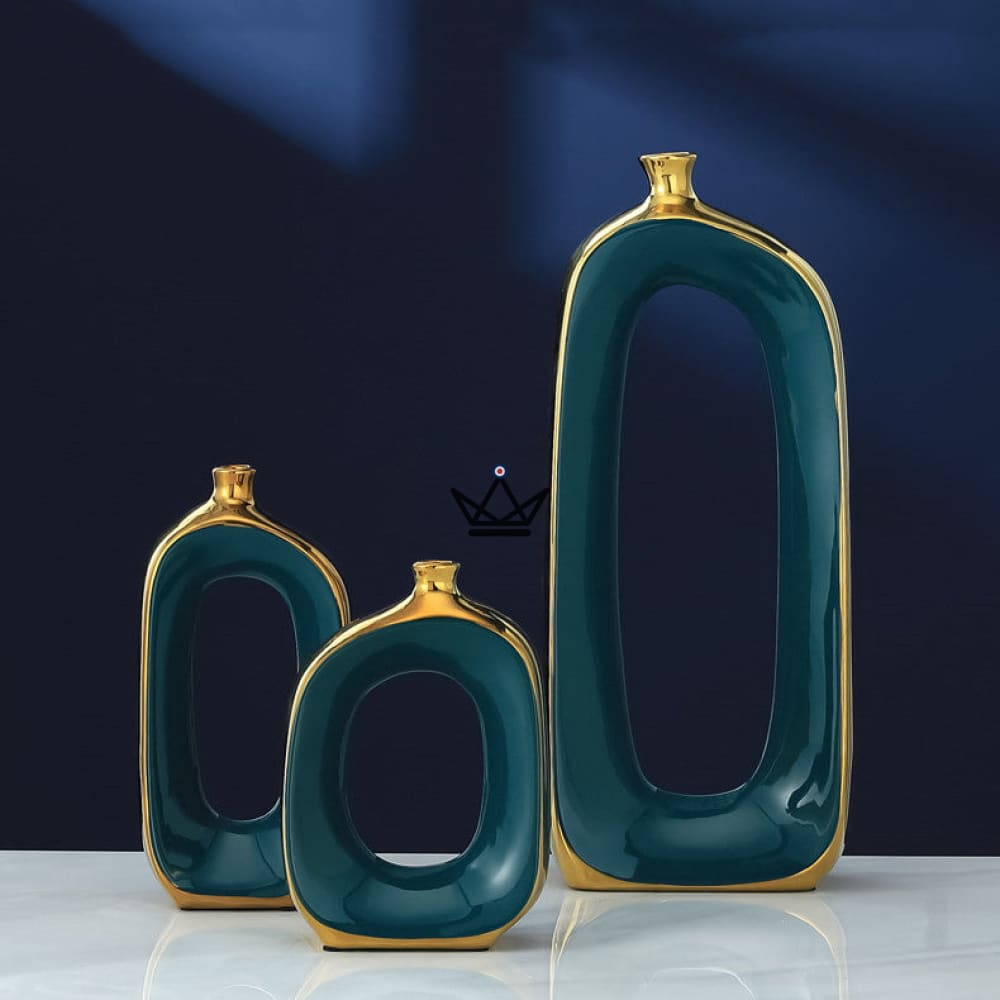 Vase de cerámica - Peacock Ovalis — vista 3