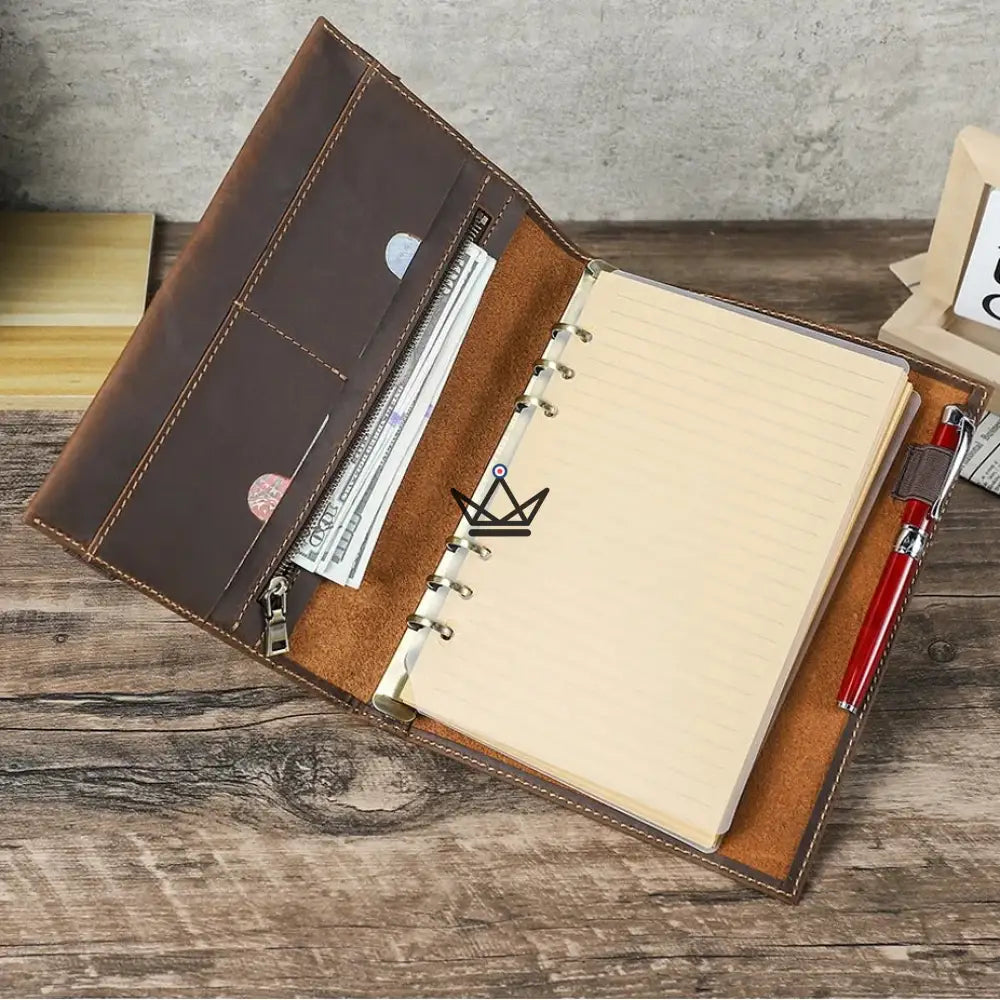 Organizador de cuadernos de piel A5 personalizable - VOYAGEUR WINKO Organizador de cuadernos de piel A5 personalizable - VOYAGEUR WINKO