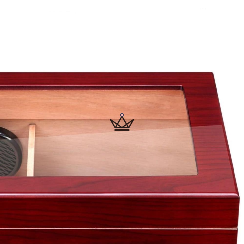 Humidor FIFTY Edition — 50 cigars, Spanish cedar, glass & hygrometer — view 7