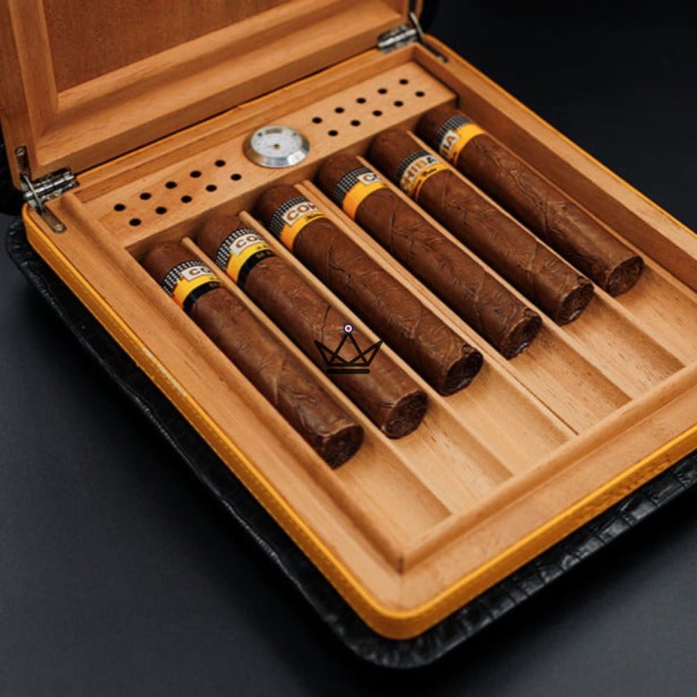 Zigarrenkoffer WALLY – Leder & spanische Zeder, 6 Zigarren, Reise | Humidor Leder Zigarrenkoffer WALLY – Leder & spanische Zeder, 6 Zigarren, Reise | Humidor Leder