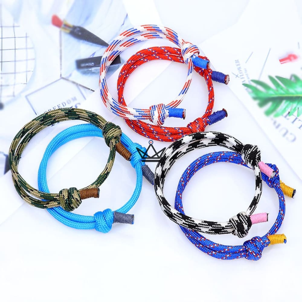 Pulsera NODUS - Cordón Trenzado de Doble Nudo Ajustable - 12 Colores Pulsera NODUS - Cordón Trenzado de Doble Nudo Ajustable - 12 Colores