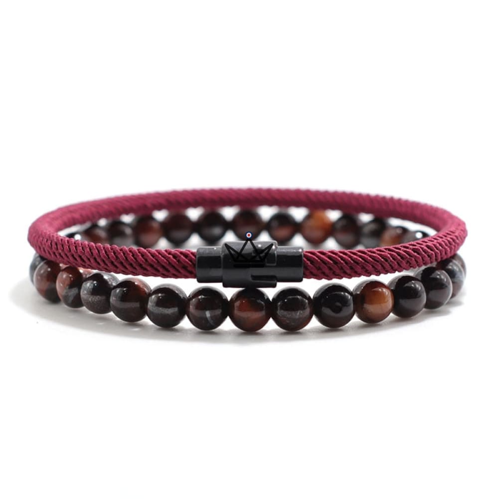 DUO ELEMENTARY STONE Paket - Kordelarmband & Onyx - 9 Farben – Ansicht 8