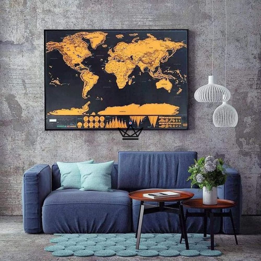 Saque el mapa mundial - 82.5 x 59.4 cm — vista 1