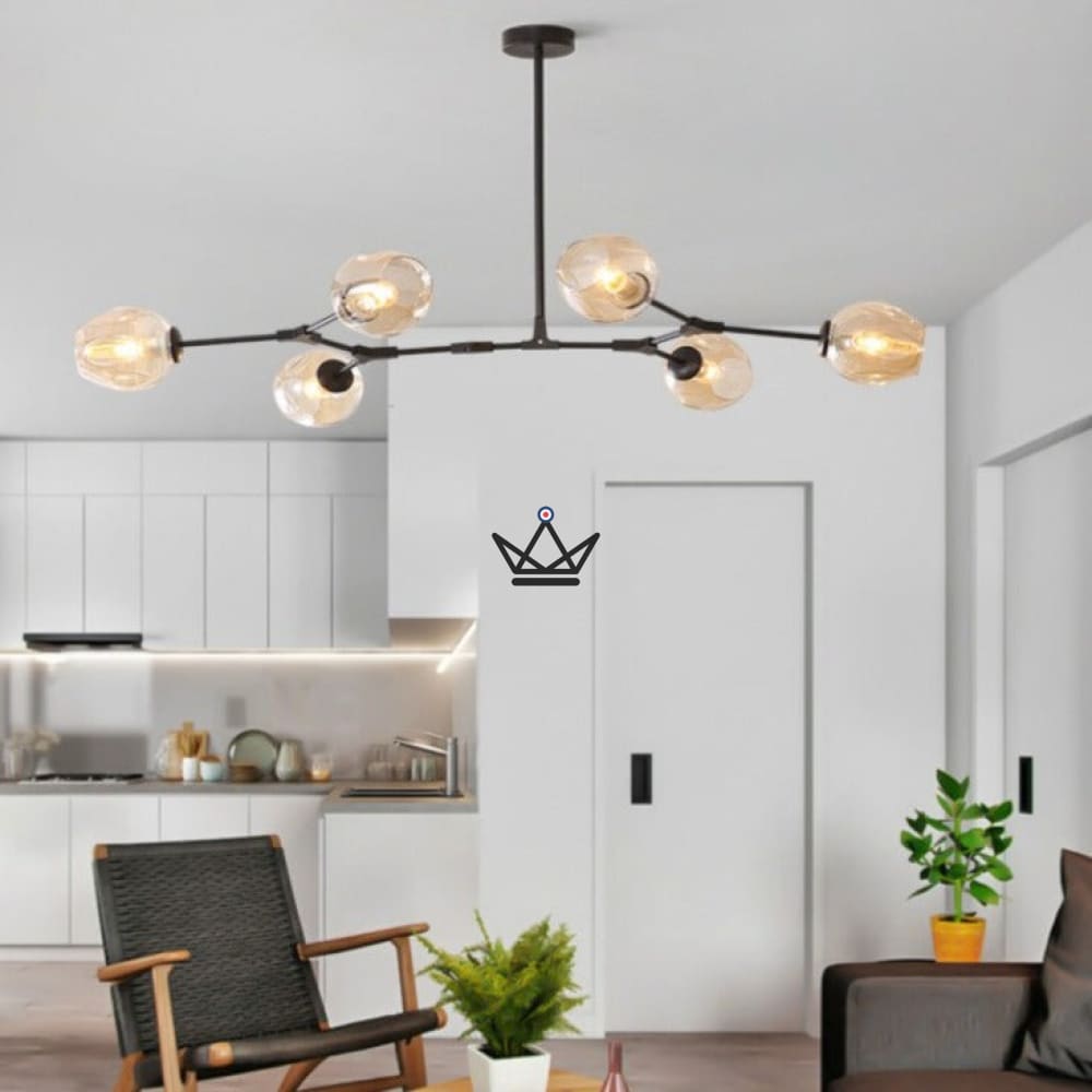 Artikulierte industrielle Deckenleuchte – Branching Bubble Style – Ansicht 33