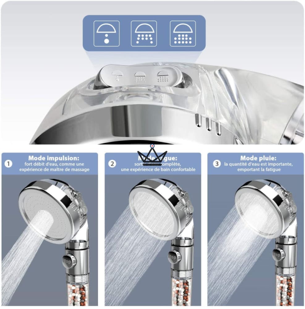 EcoSpa Triple Action Hand Shower - Premium — vista 7