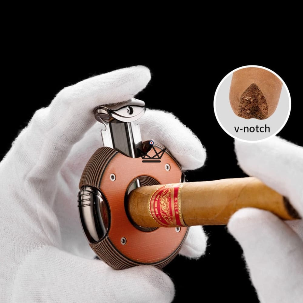 KUKLOS V-Cutter – Premium-Legierung, Präziser Schnitt, 5 Farben | Inklusive Zigarren-Geschenkbox – Ansicht 8