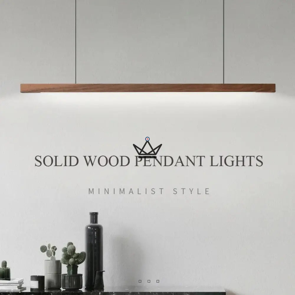 LED Hanging Lamp in Solid Wood - Rhythm Nordic — view 1