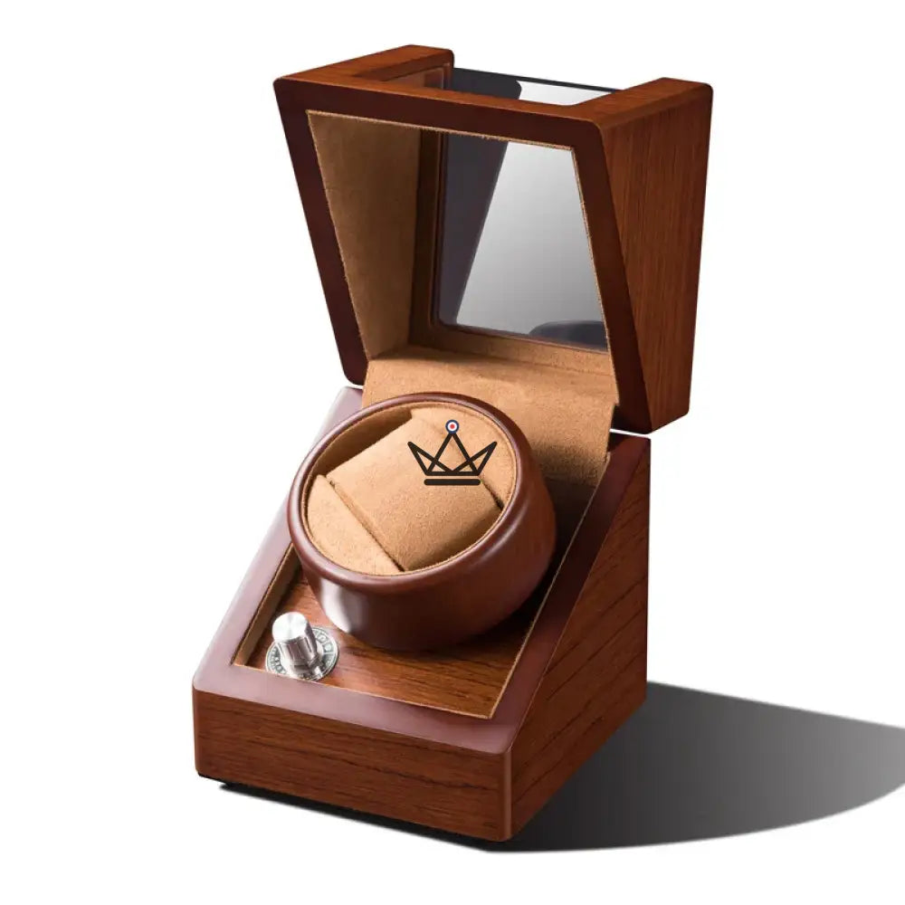 RUSTIC HERITAGE Automatic Watch Winder — Refined Wood, 3 Configurations, 5 Modes — view 10