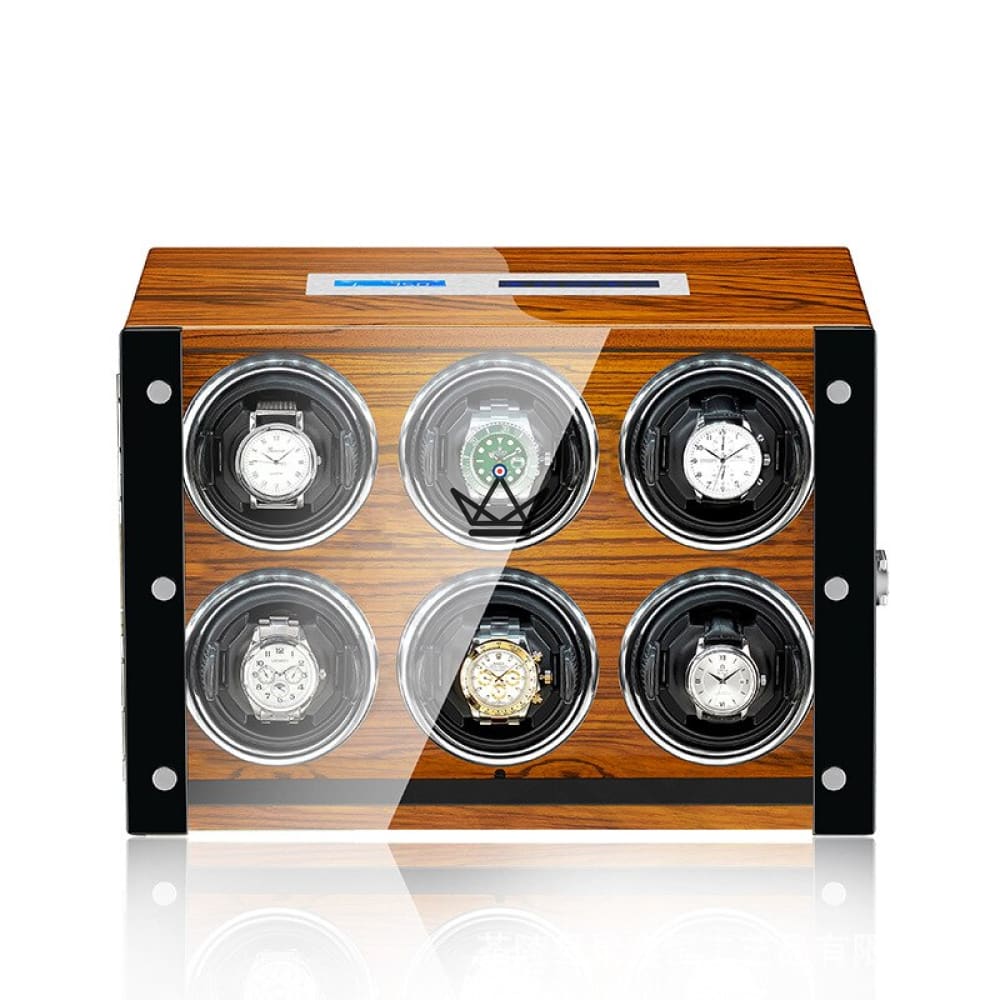BANGERS Automatic Watch Winder — Wood, 2 to 9 Watches, LED, LCD Screen, Remote Control — view 10